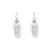 Chantecler Orecchini cornetto 36413 - smalto bianco perlato